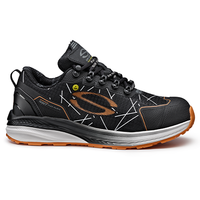 ORANGE low shoe, BLACK