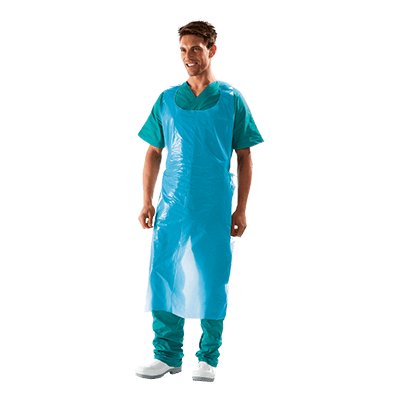 POLIETIL tunic (box 50 pcs), BLUE
