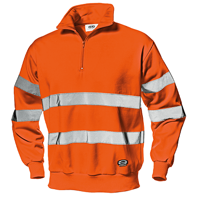 RUNNER sweatshirt, HI-VIS ORANGE