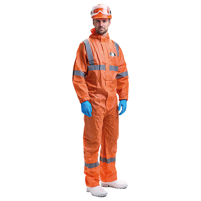 NIGHT CHEMSTAT coverall, HI-VIS ORANGE