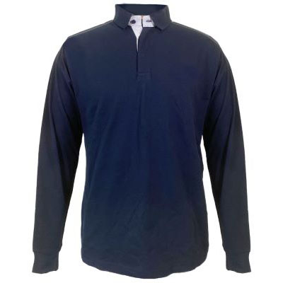 Interlock poloshirt l/sleeve GD, BLACK
