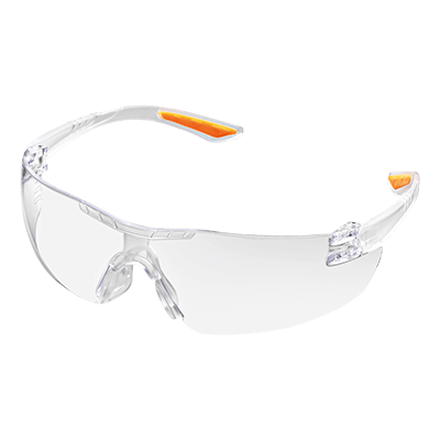 NEON safety glasses clear lens