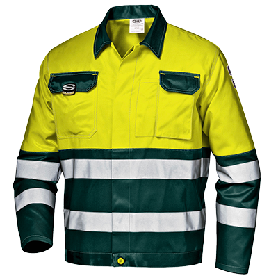 MISTRAL COLOR short jacket, HI-VIS YELLOW/GREEN
