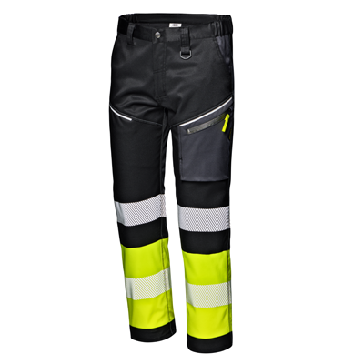 CONTRAST SHORT trousers, BLACK/HI-VIS YELLOW
