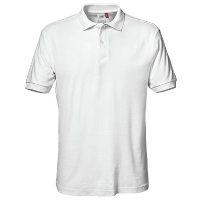 SIRFLEX polo shirt, WHITE