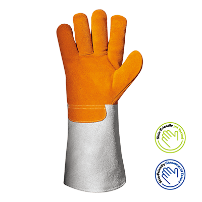 GUMARE glove, HV ORANGE/GREY