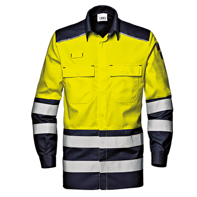 SUPERTECH shirt, HI-VIS YELLOW/BLUE