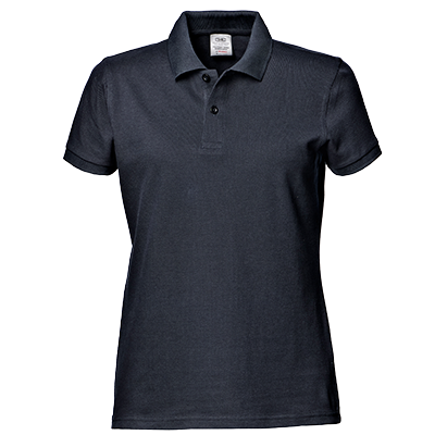 PIQUET ladies' s/sleeve polo shirt, NAVY