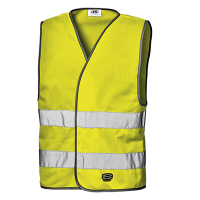 STRAP waistcoat, HI-VIS YELLOW