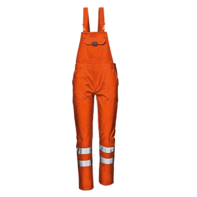 VELVET bib-trousers, HI-VIS ORANGE