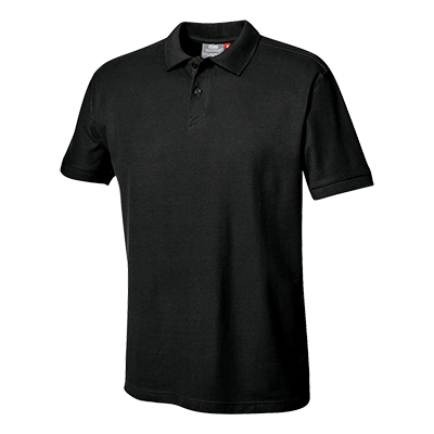 SIRFLEX polo shirt, BLACK