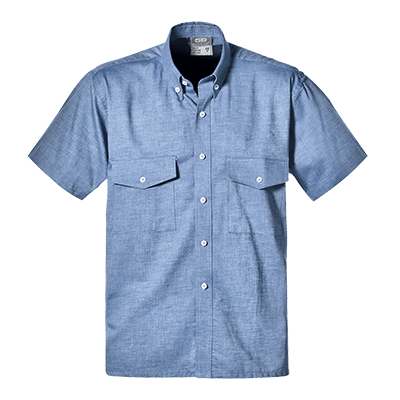 OXFORD shirt short sleeve, LIGHT BLUE
