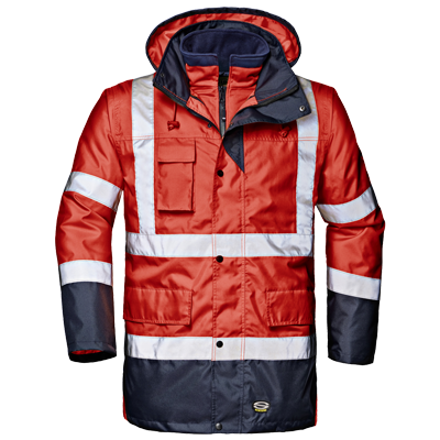MOTORWAY SPLIT jacket, HI-VIS RED