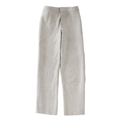 Leather trousers, LIGHT GREY