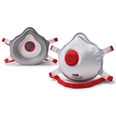 High-eff respirator FFP3 NR w/valve