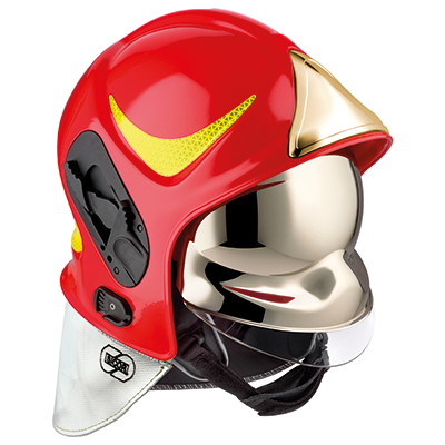 VFR EVO firefighter helmet, RED