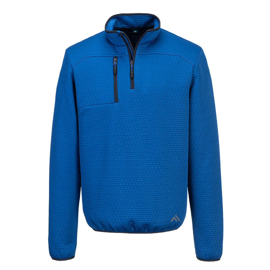 Bluza teksturowana KX3 z zamkiem 1/4 — Niebieski kwarcowy