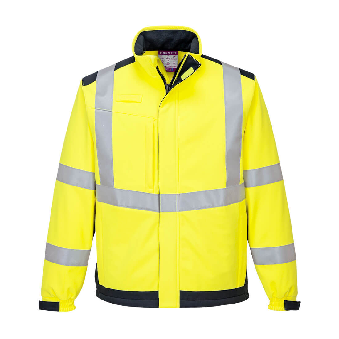 Softshell Modaflame Multi Norm Arc — Żółty/Granatowy