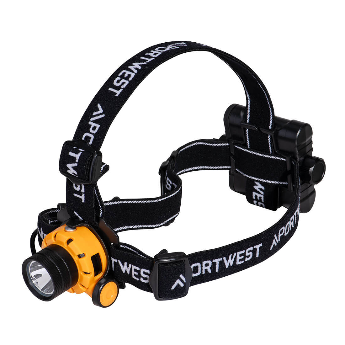 Latarka czołowa Portwest Ultra Power — Żółty/Czarny