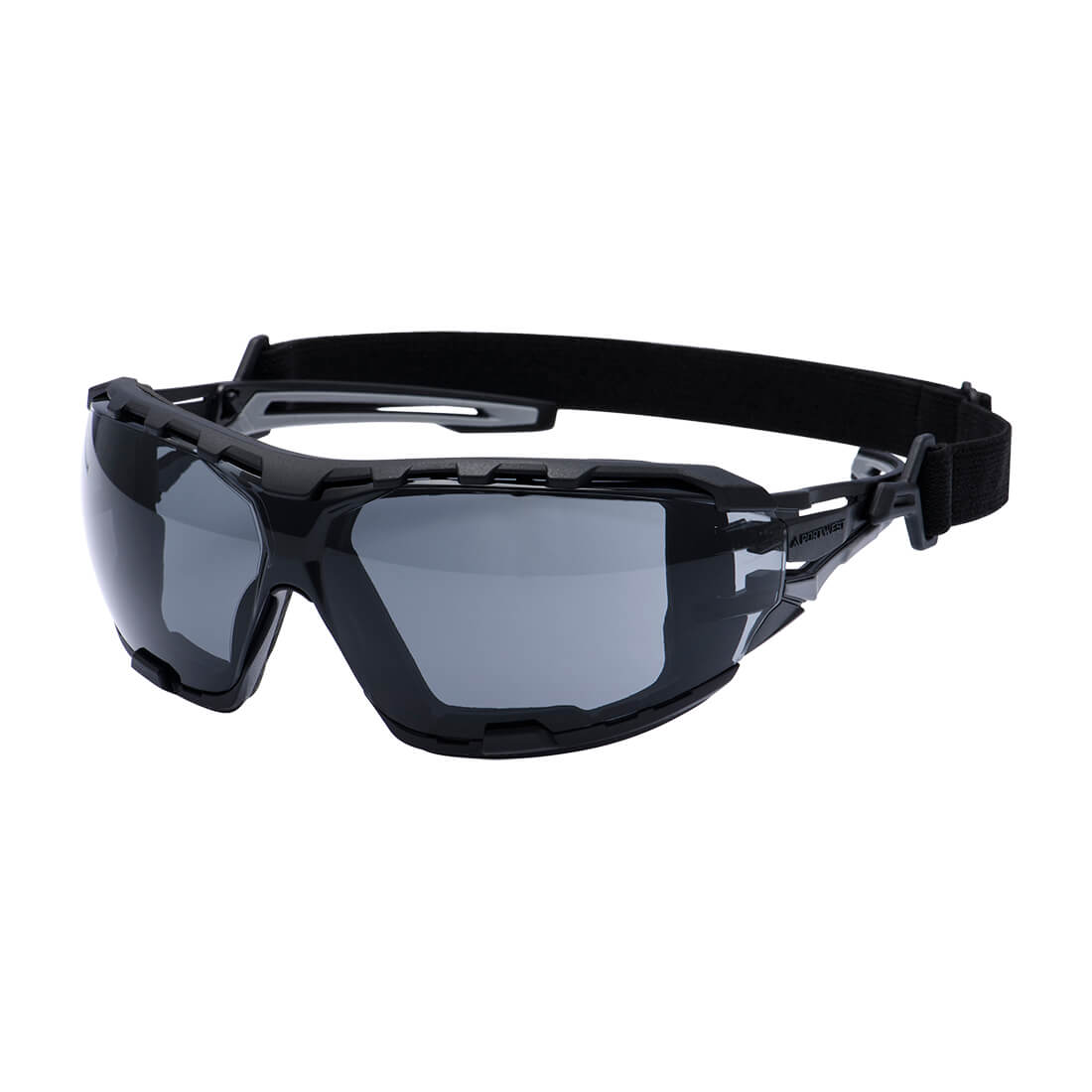 Okulary ochronne Wraparound Plus w kolorze antracytowym — Przydymiony