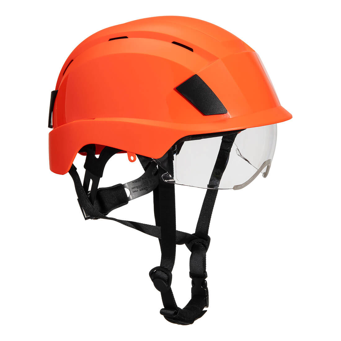 Kask ze zintegrowaną wizjerką — Pomarańczowy