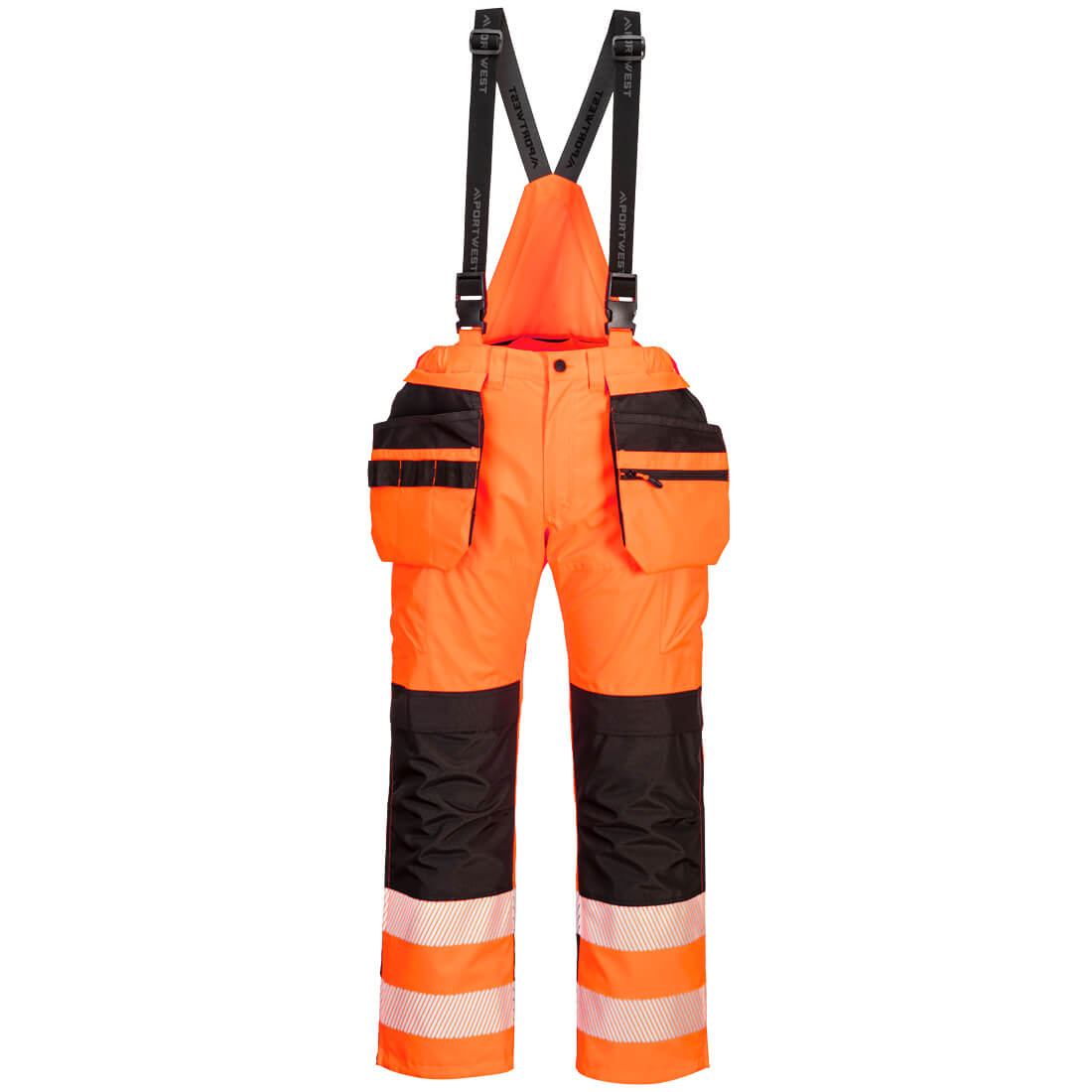 Ogrodniczki ostrzegawcze PW3 Hi-Vis Rain — Pomarańczowy/Czarny