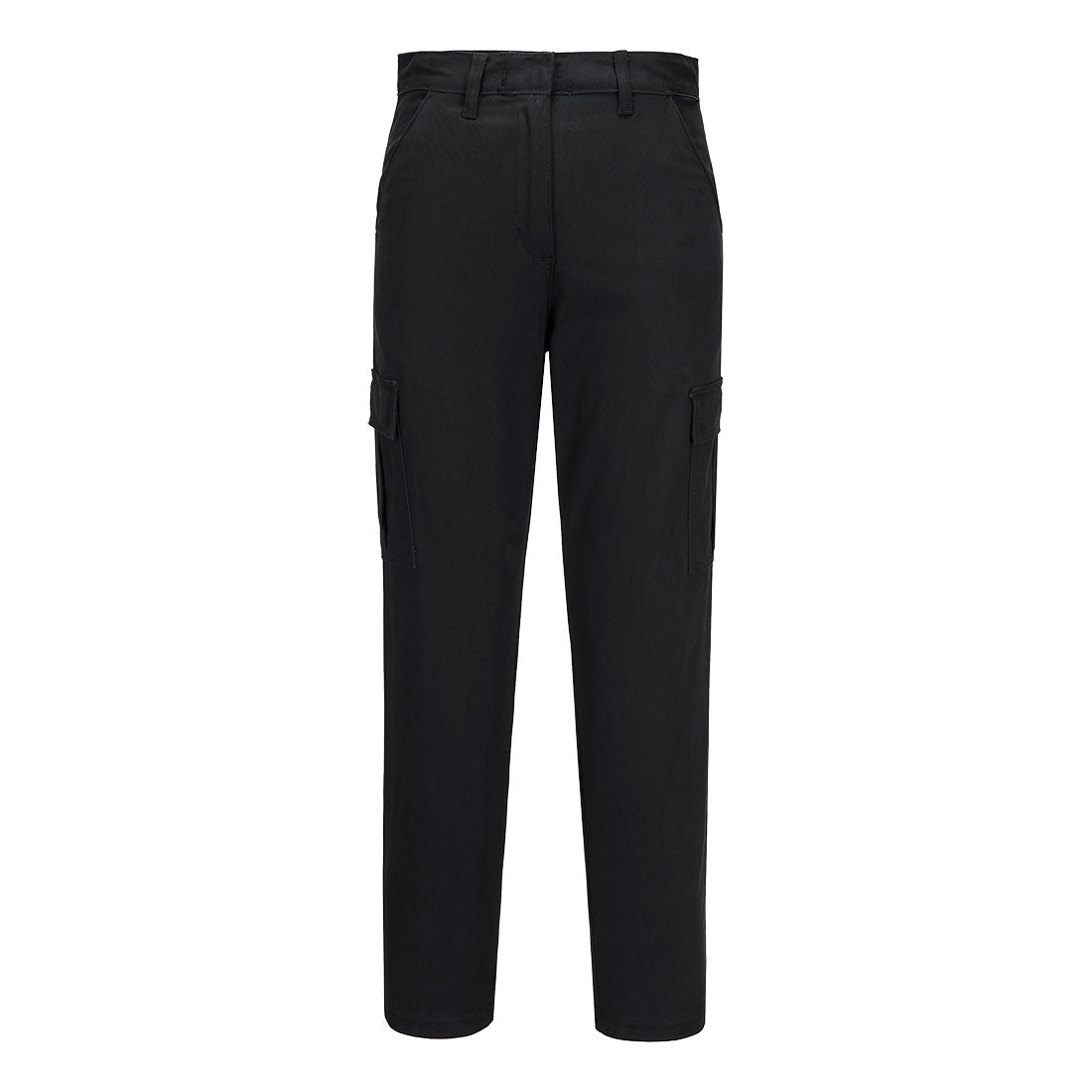 Spodnie damskie cargo stretch — Czarny