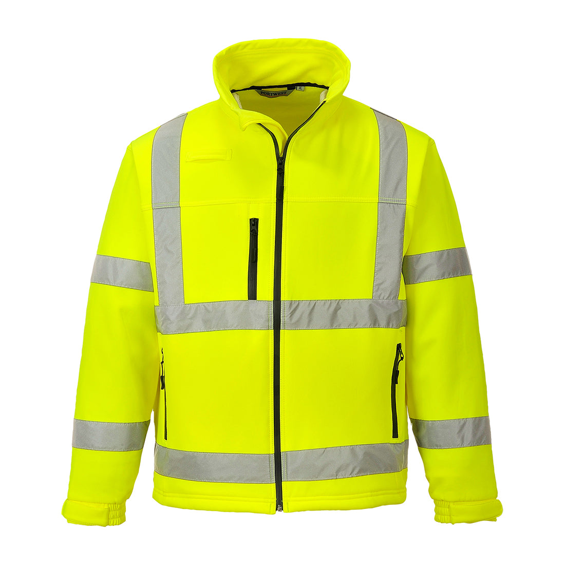 Softshell ostrzegawczy Classic (3 warstwy) — Żółty