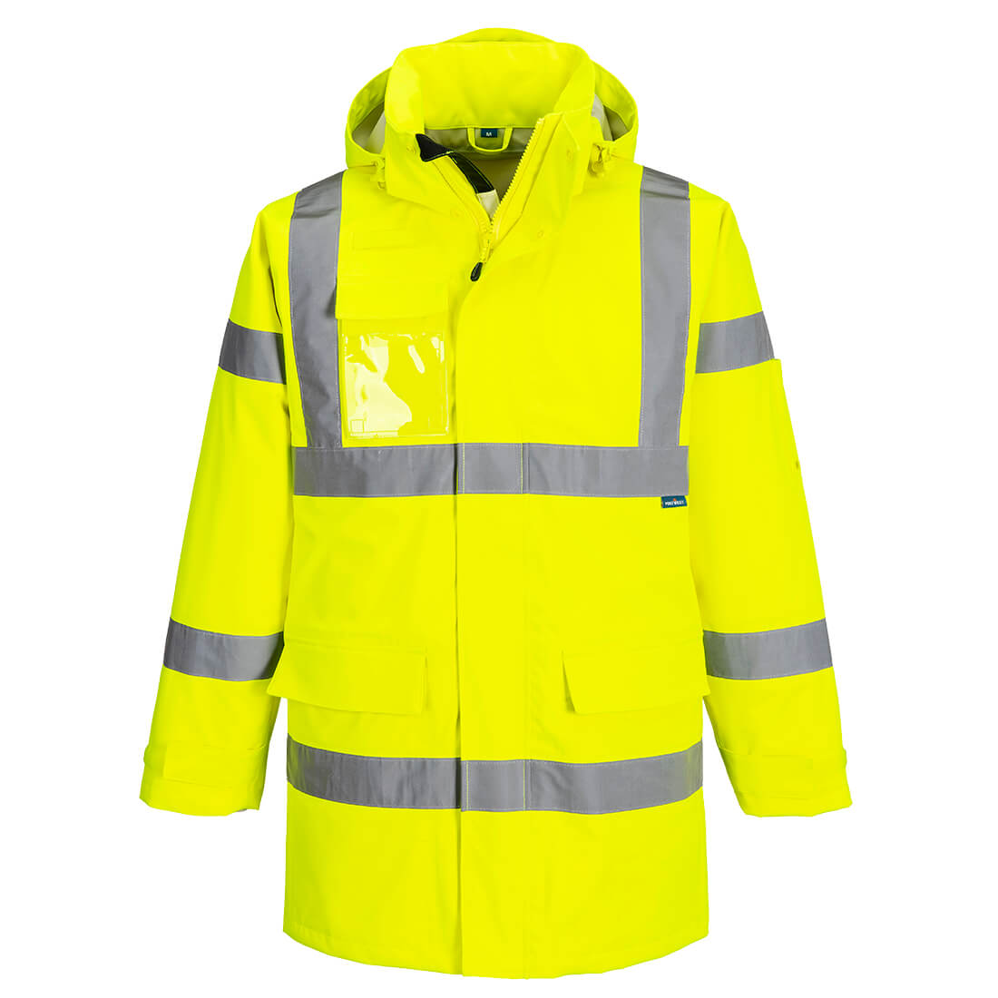 Ostrzegawcza kurtka wodoodporna Extreme Rain — Żółty