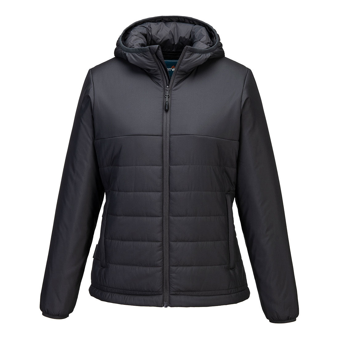 Women's Hooded Baffle Jacket — Szary