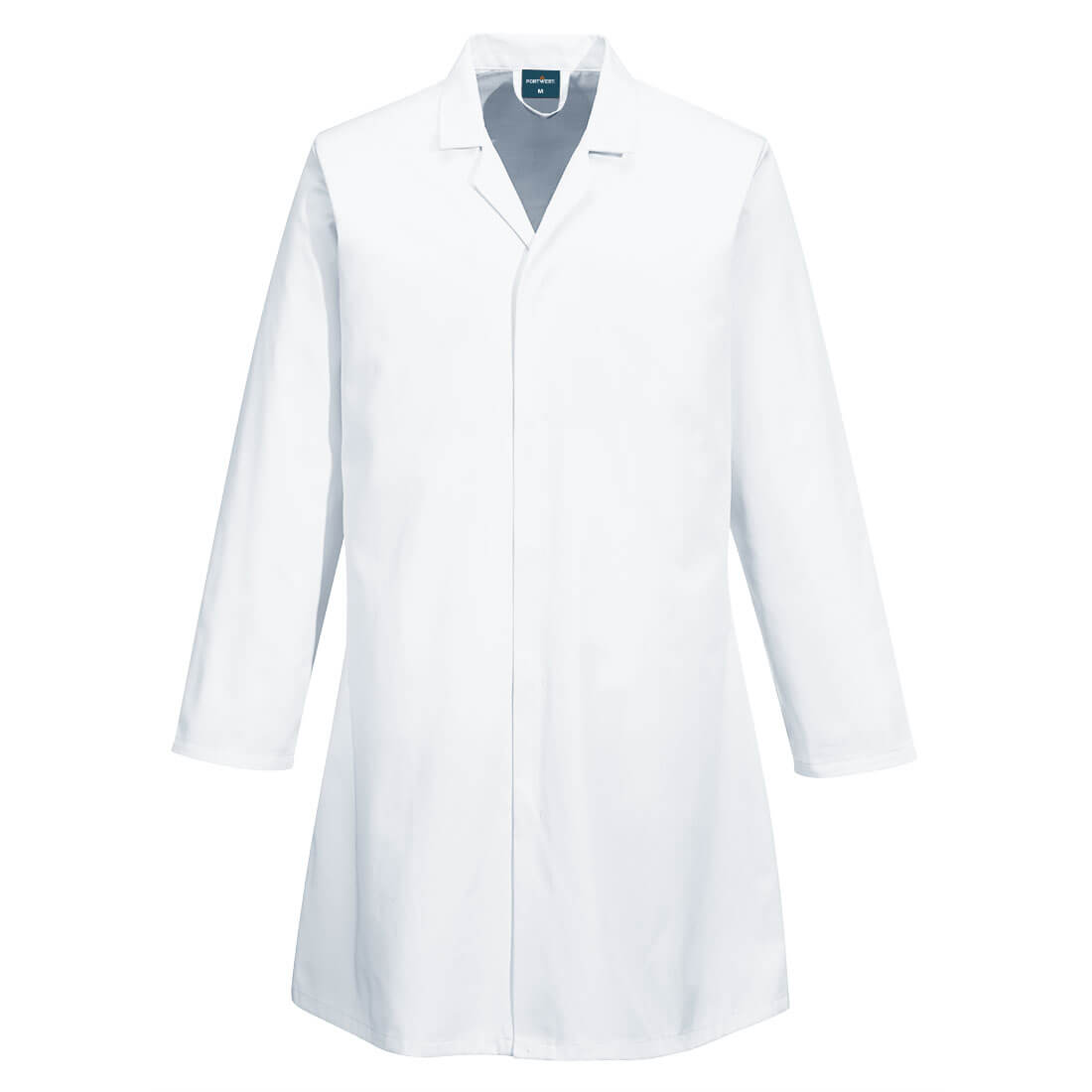 Food Industry Coat, No Pocket — Biały