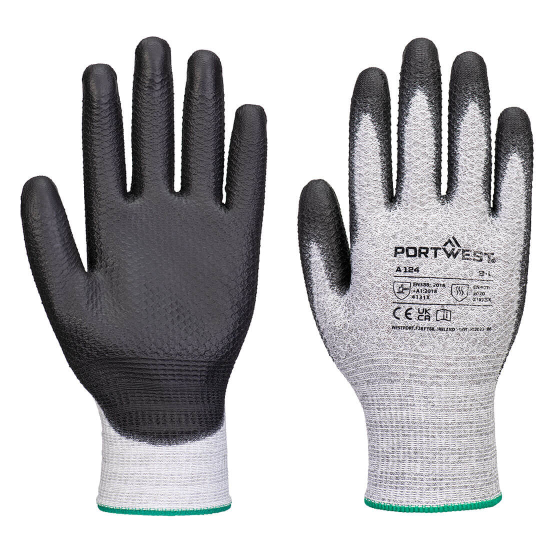 Rękawica Grip 13 PU Diamond Knit - 12 par — Szary/Czarny