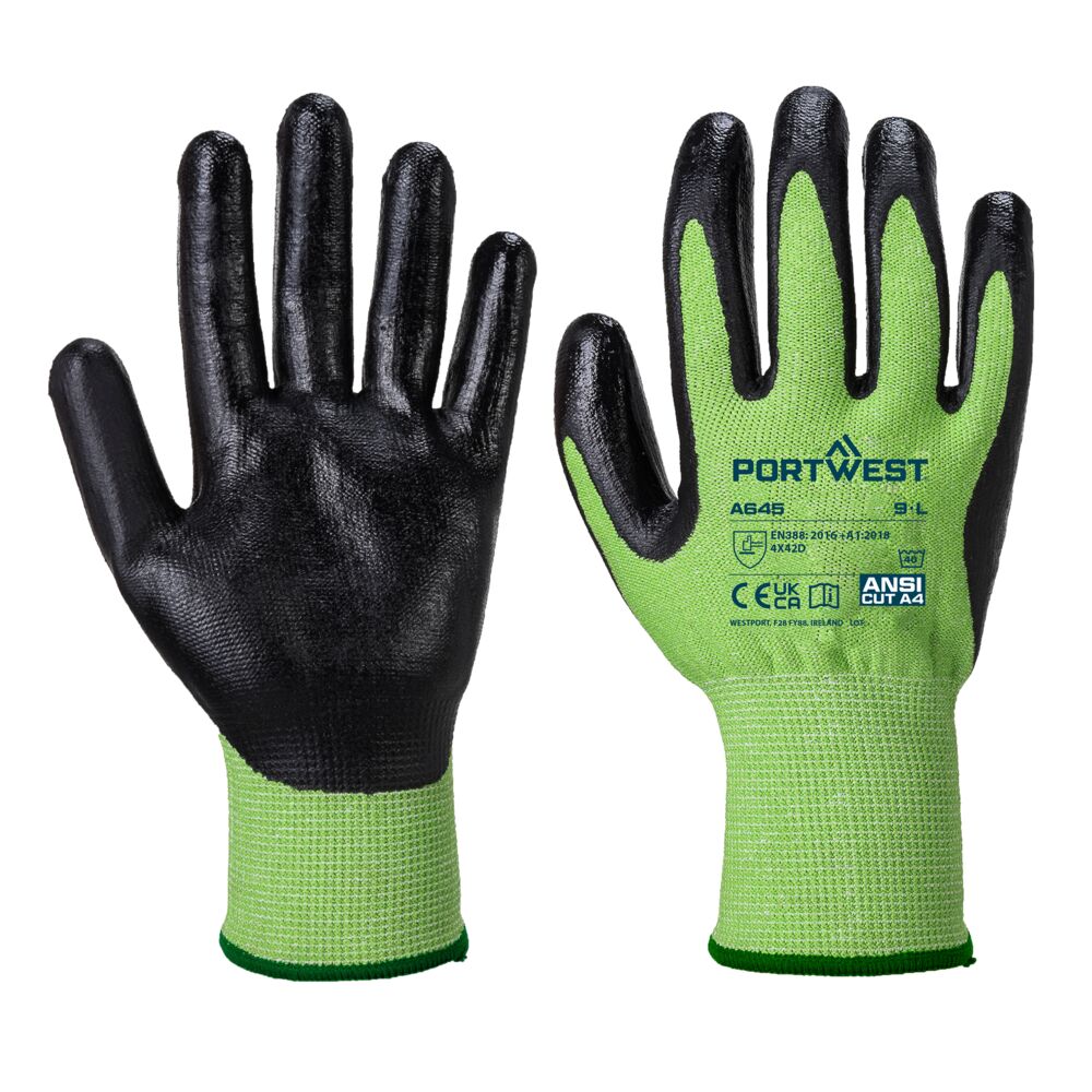 Green Cut - pianka nitrylowa — Zielony/Czarny