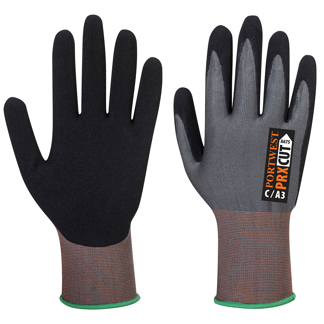 CS Cut G18 Nitrile Sand A7 Glv — Szary/Czarny
