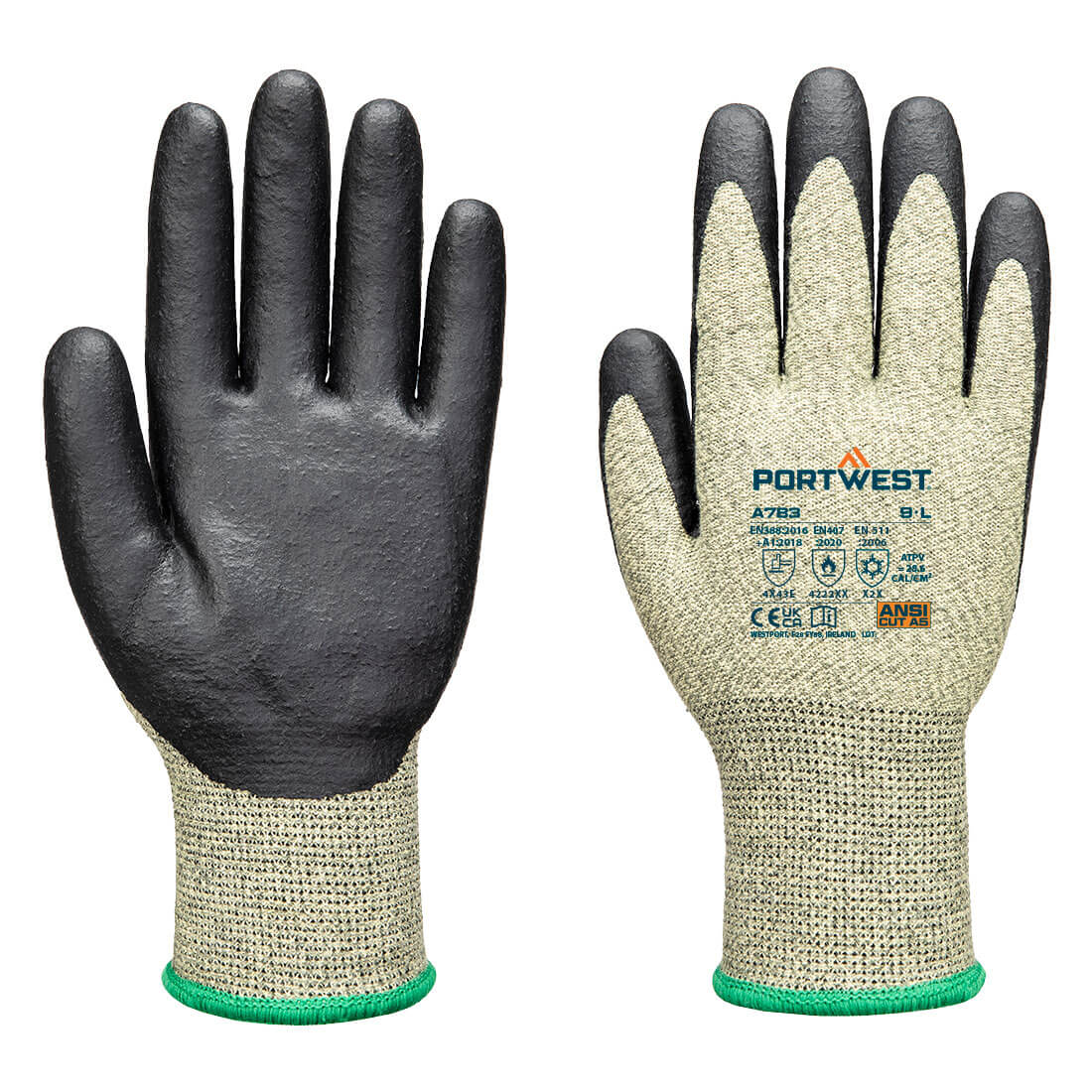 Rękawice Arc Grip 13E — Zielony/Czarny