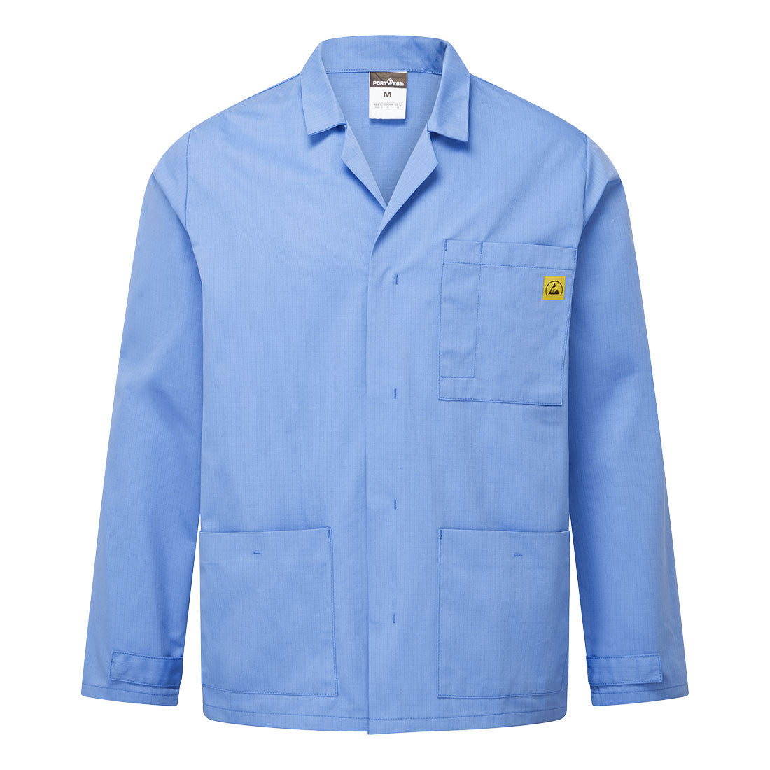Antystatyczna bluza laboratoryjna ESD — Hamilton Niebieski