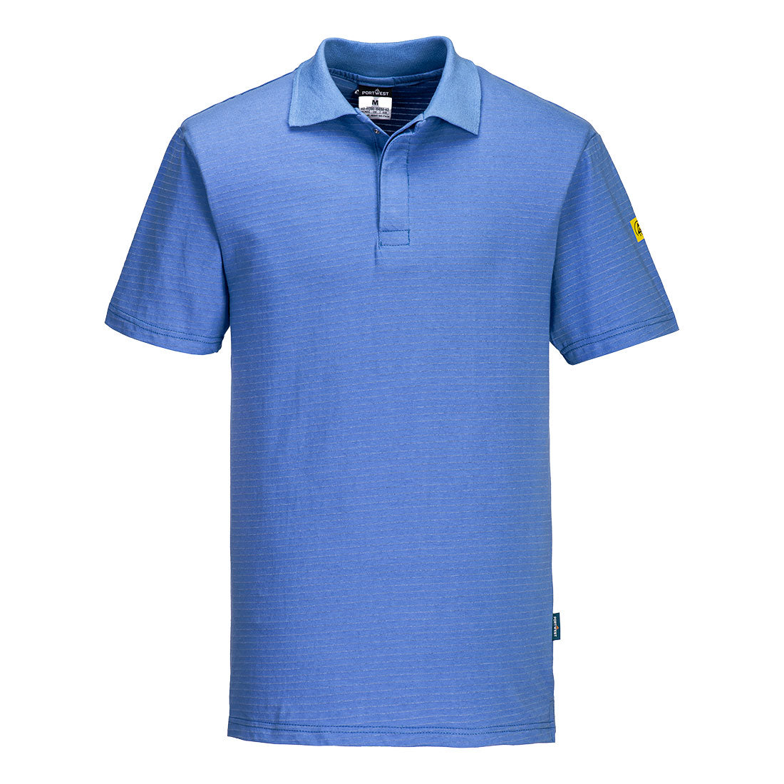 Antystatyczna koszulka Polo ESD — Hamilton Niebieski