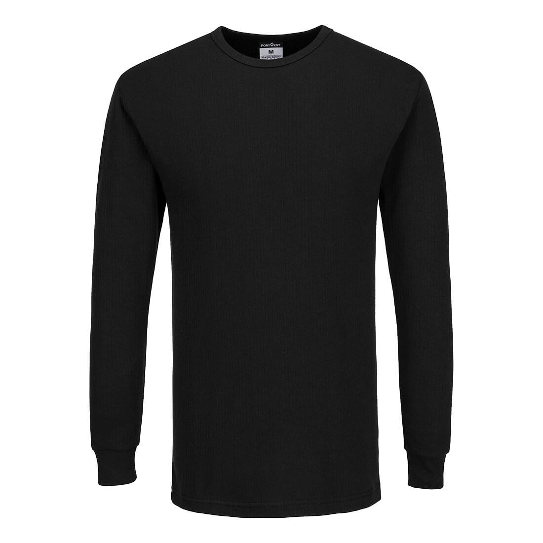 T-Shirt termoaktywny z długimi rękawami — Czarny