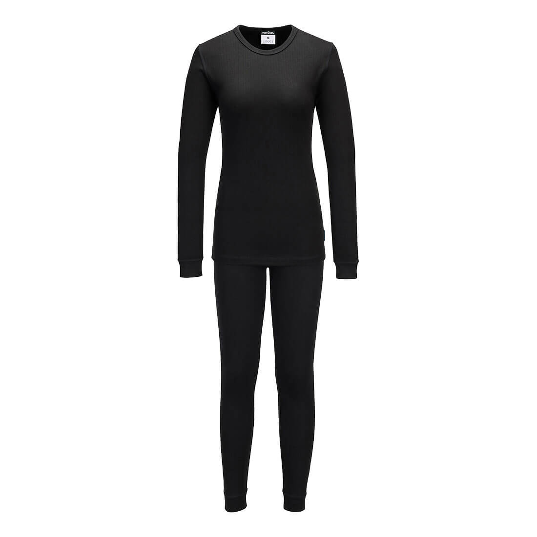 Womens Thermal Base Layer Set — Czarny