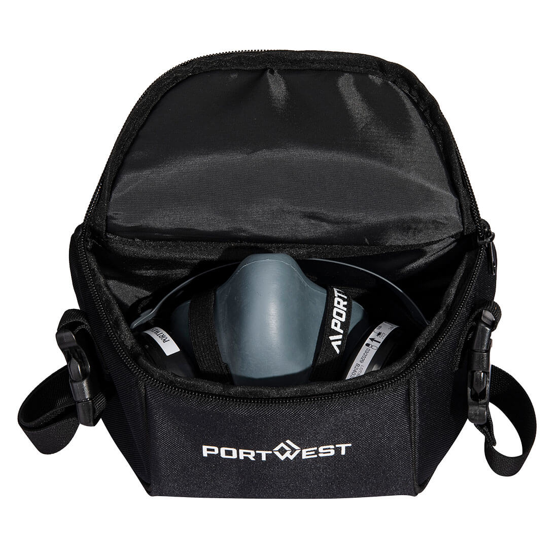 Half Mask Storage Bag — Czarny