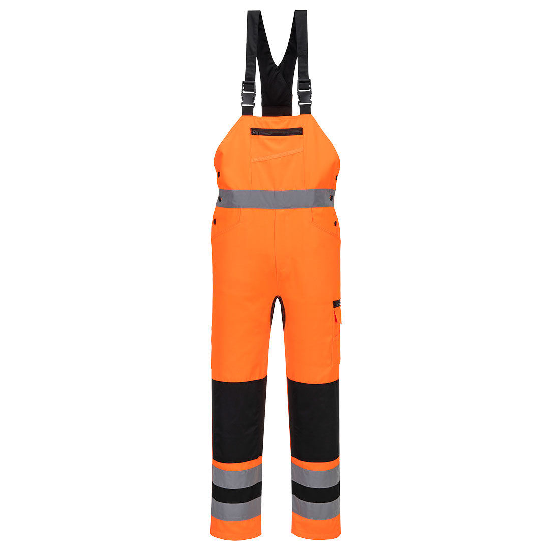Ogrodniczki ostrzegawcze WX2 Eco Stretch — Pomarańczowy/Czarny