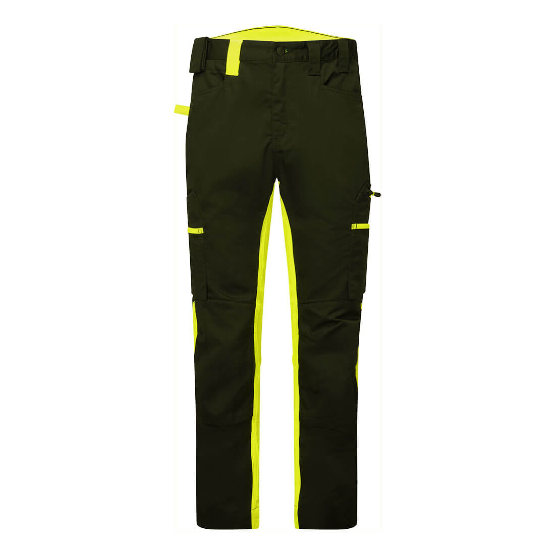 Spodnie WX2 Eco Stretch z panelami wentylacyjnymi — Czarny/Żółty