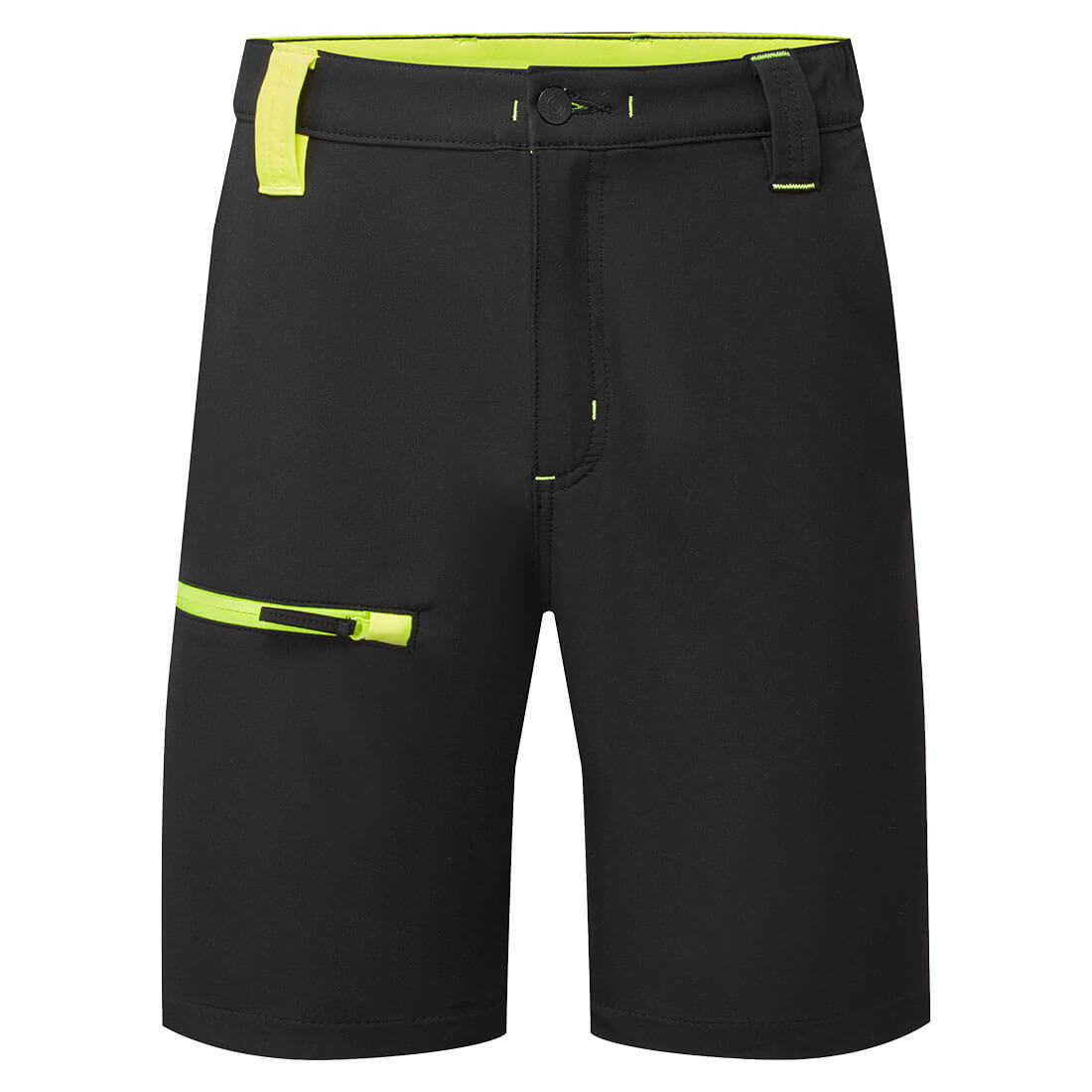 Szorty robocze WX2 Eco Stretch — Czarny/Żółty