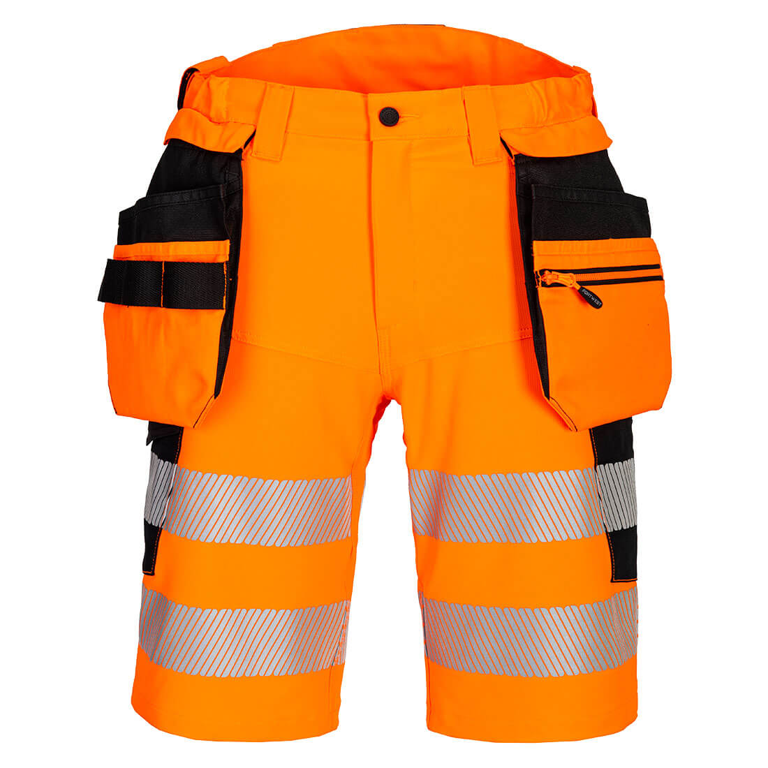 Spodenki ostrzegawcze DX4 z kaburami — Pomarańczowy/Czarny