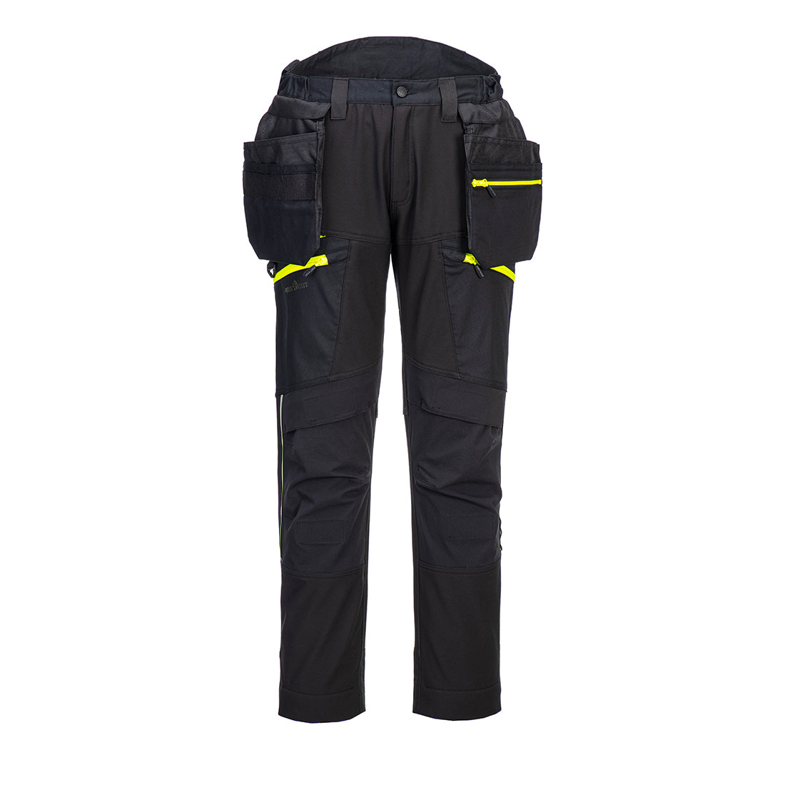 Spodnie softshell DX4 z odpinanymi kieszeniami kaburowymi — Czarny