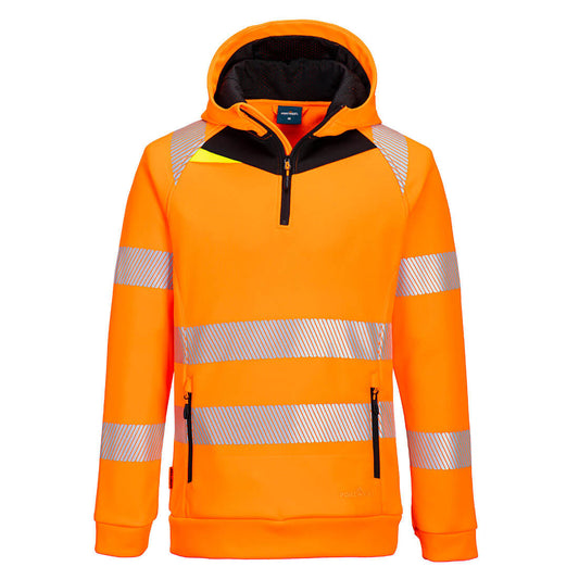 Bluza ostrzegawcza z kapturem DX4 i zamkiem 1/4