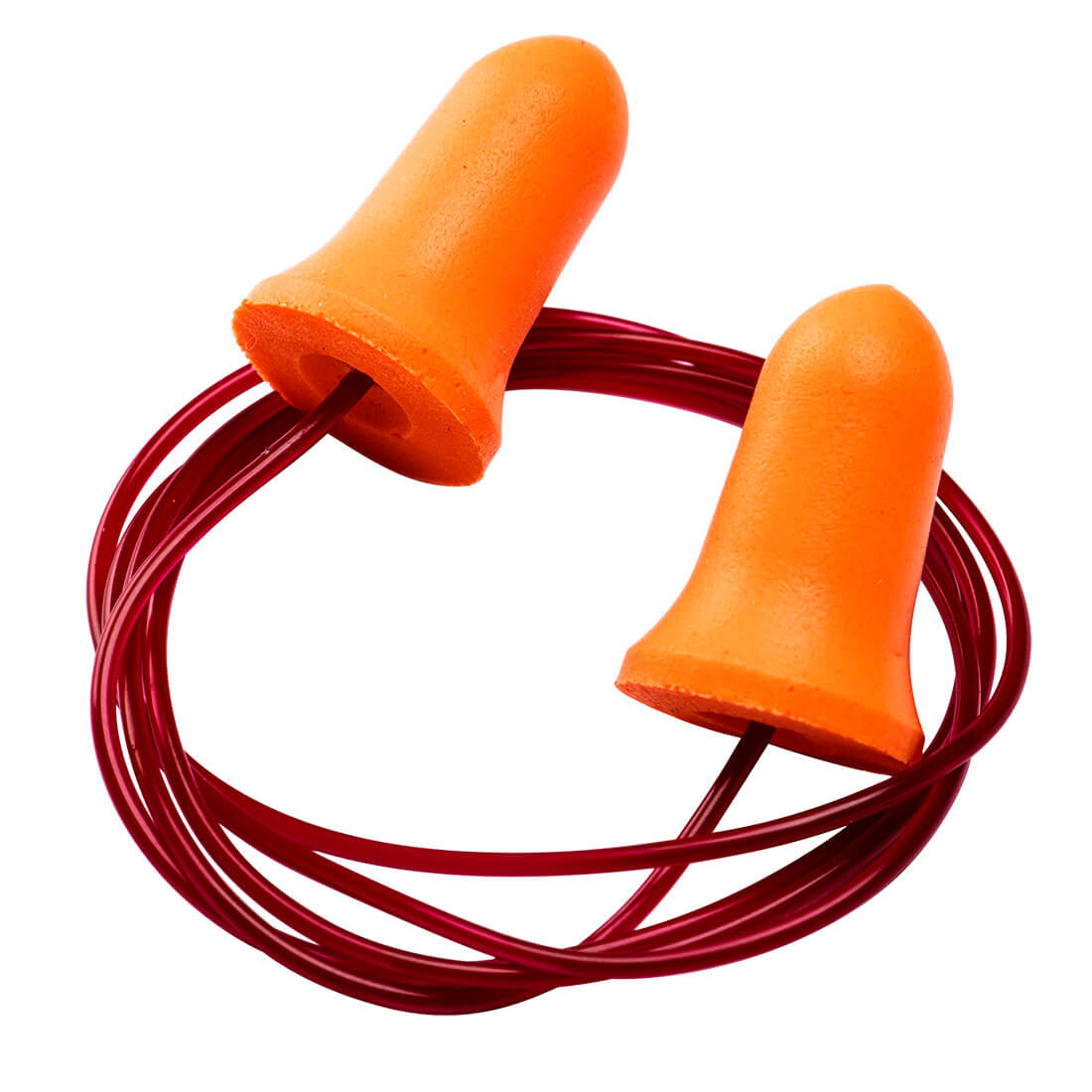 Zatyczki do uszu ze sznurkiem Bell Comfort PU - 200 par — Pomarańczowy