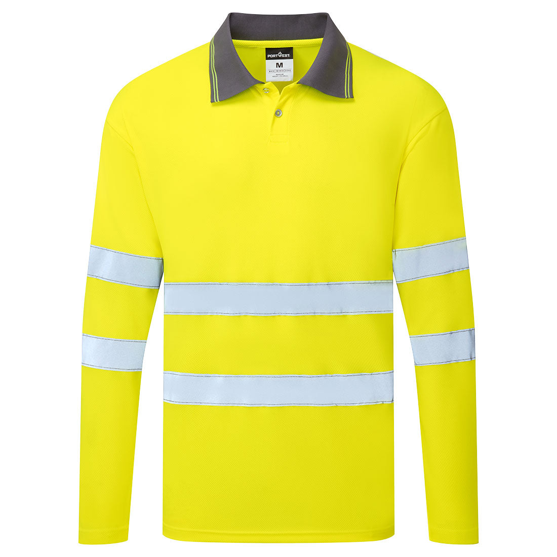 ES1 Essential Koszulka Polo Hi-Vis L/S — Żółty