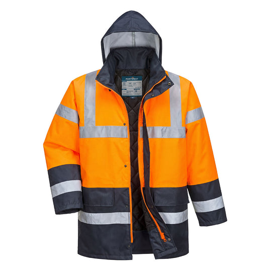 ES1 Essential Zimowa Kurtka Drogowa Hi-Vis z Kontrastem
