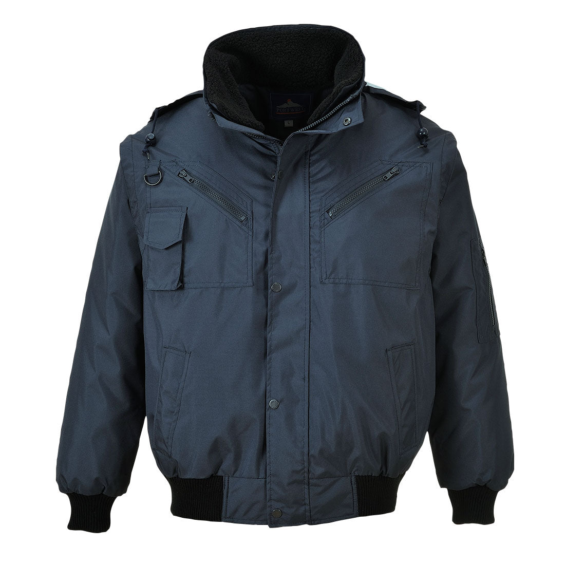Kurtka Bomber 4 w 1 — Granatowy